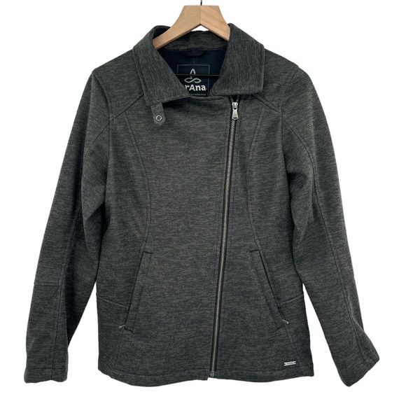 prAna Marabelle Zip-up Waterproof Fleece Softshell Jacket - Gray - Size Small - Picture 3 of 12